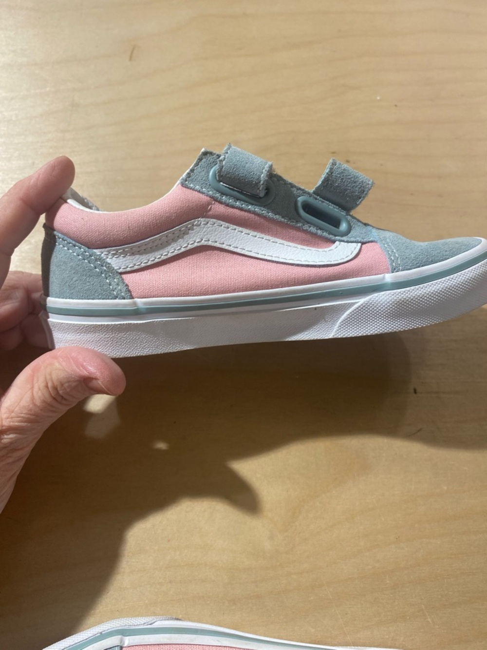 Vans Kids Two-Tone Pink and Light Blue Sneakers 13.0 (Box 1) - Picture 8 of 12